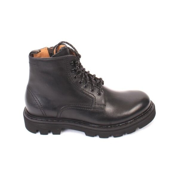 FABI 0658b Black Leather Lace-Up Ankle Boots main image 7